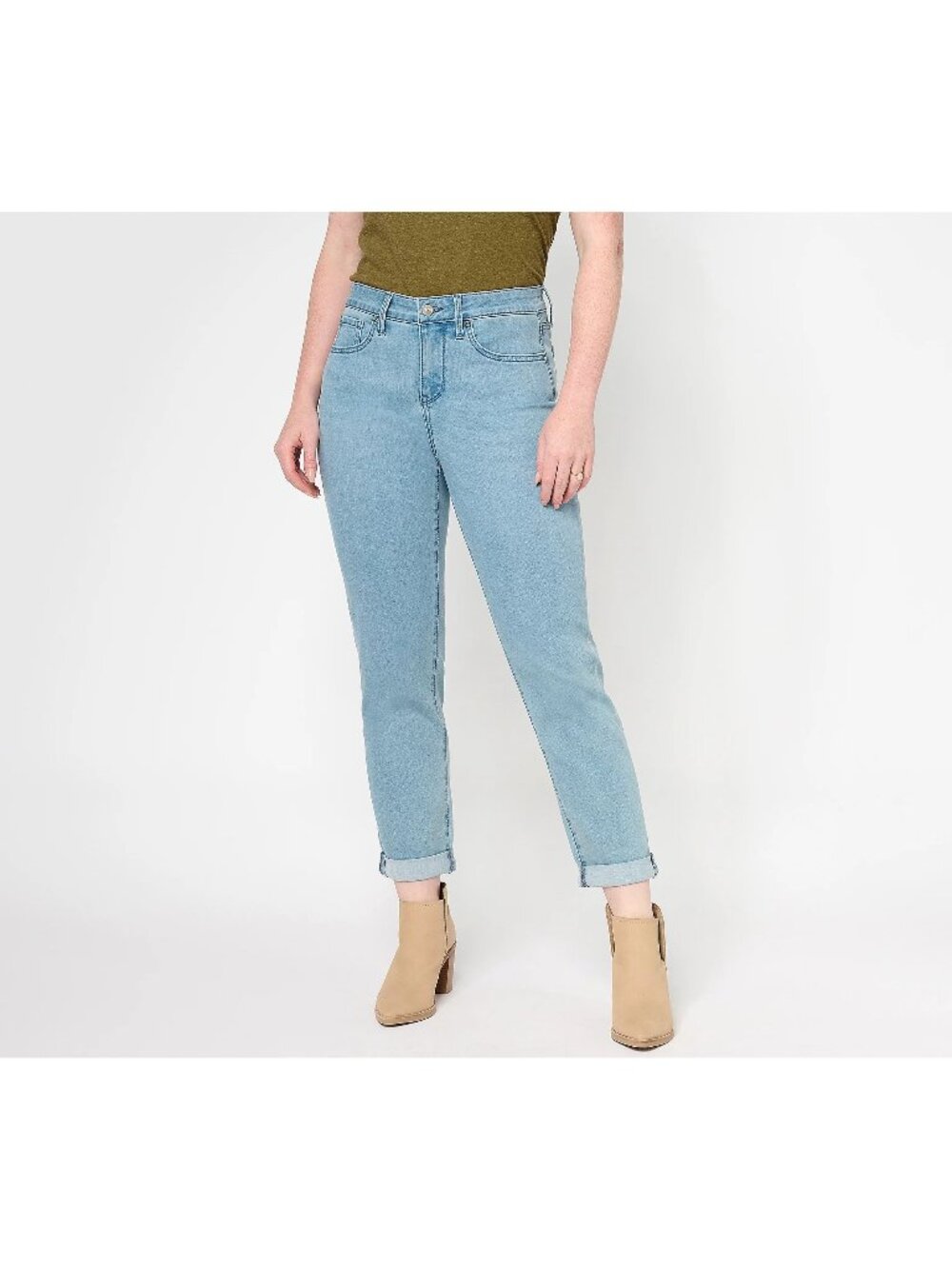 NYDJ Margot Girlfriend Jeans Size 24W Straight Leg Kingston Light Wash Denim